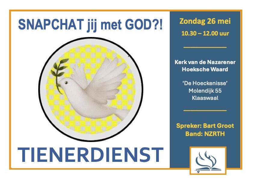 Tienerdienst - 26 mei 2024 - Snapchat jij met God